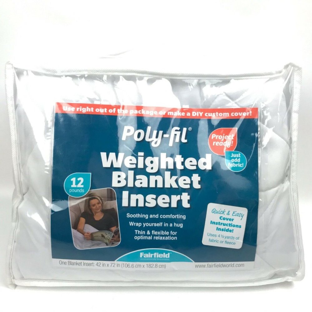 Fairfield Weighted Blanket Insert 12 lbs White 42”